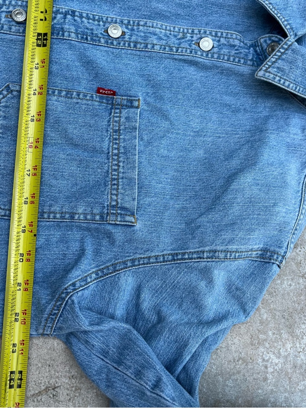 Levi’s overshirt shacket workwear with metal buttons Large - Picture 8 of 11